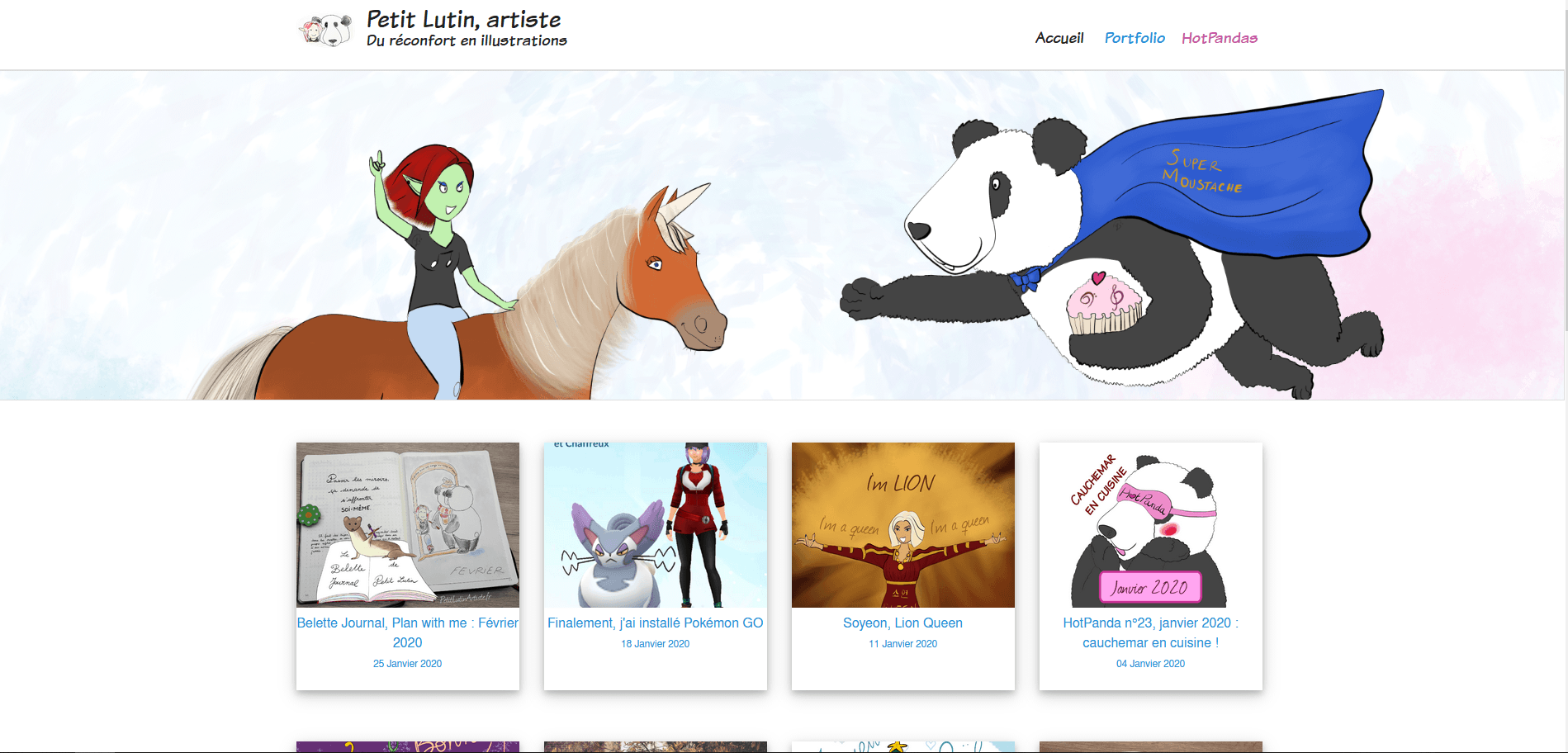 nouvelle version du blog sous plucml 5.8.1 avec la bannière licorne