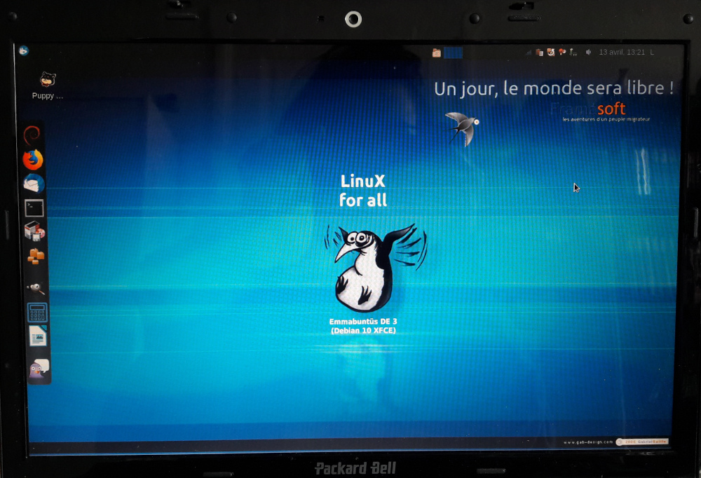 personnalisation du dock d'emmabuntus DE3