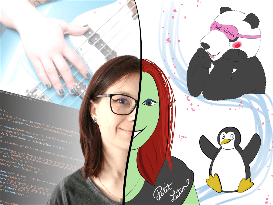 toon me : photo de mon visage coupée en deux, la deuxième moitié est dessinée
