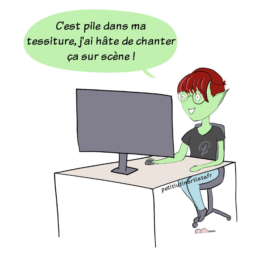 Elle ajoute : "C'est pile dans ma tessiture, j'ai hâte de chanter ça sur scène !"