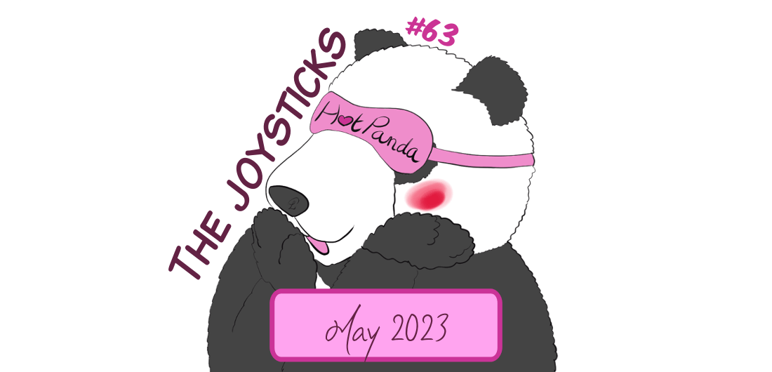 banner of HotPandas, with Moustache blushing while doing huhu