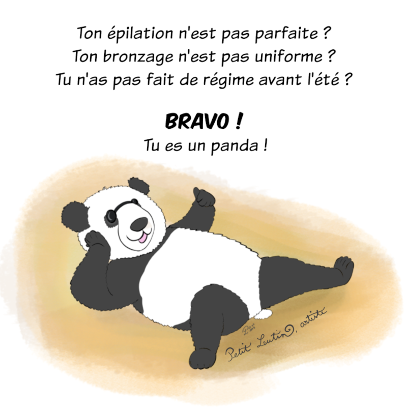 Même contenu mais version 2019, Moustache le panda ressemble un peu plus à un panda et sa fourrure est bien dessinée.