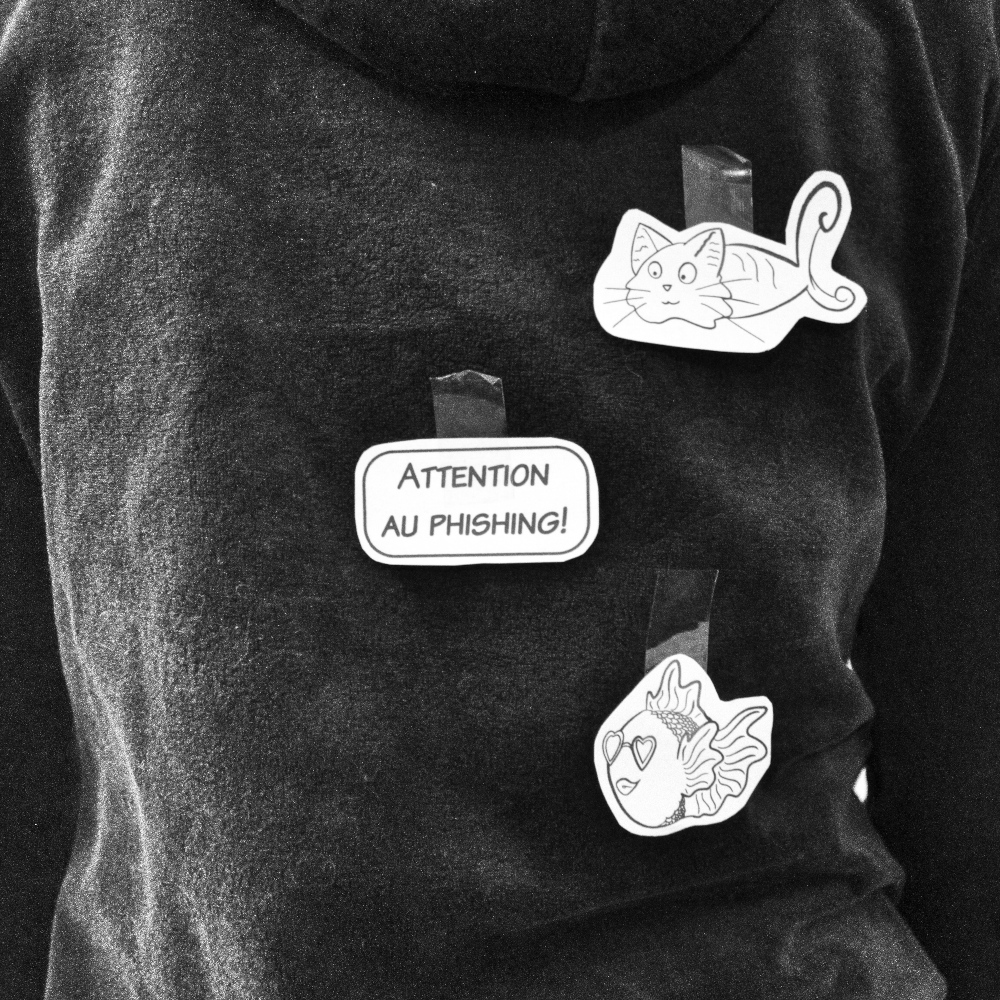 several pisces stuck behind my back