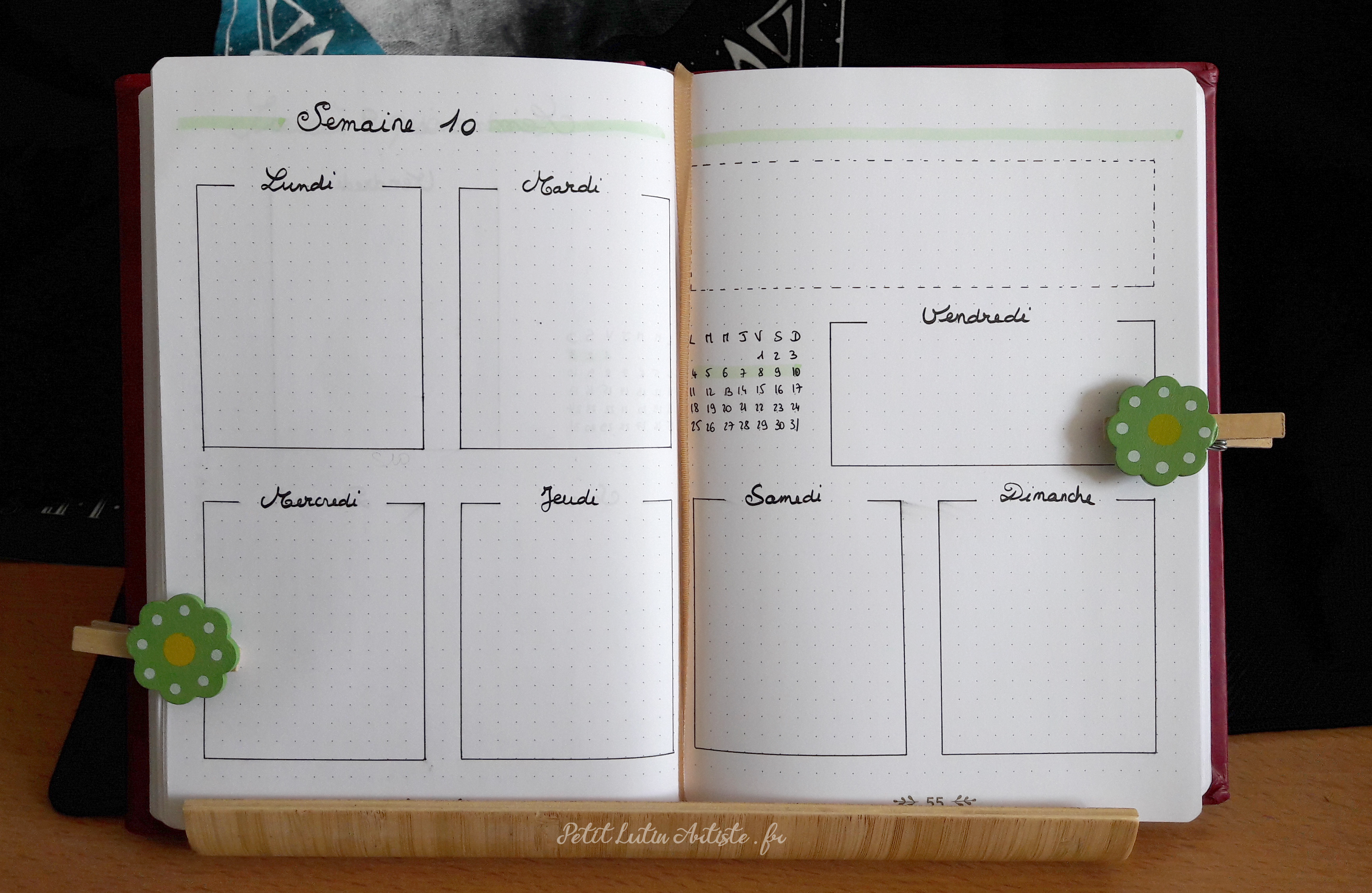 Belette Journal, mon bullet journal de mars 2019 - première semaine complète de mars