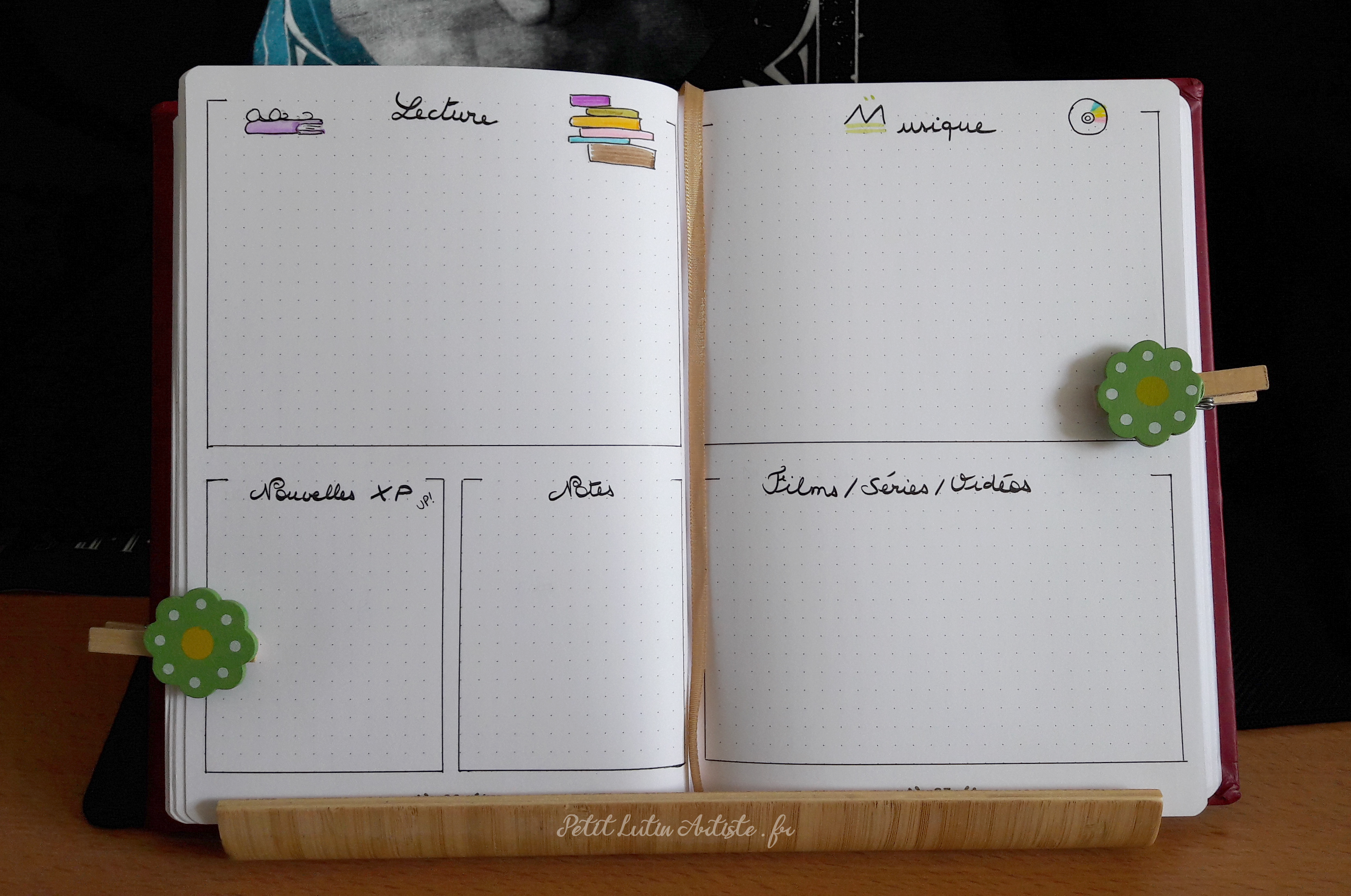 Belette Journal, mon bullet journal de mars 2019 - découvertes lectures, musiques, notes, séries youtube cinema et nouvelles xp