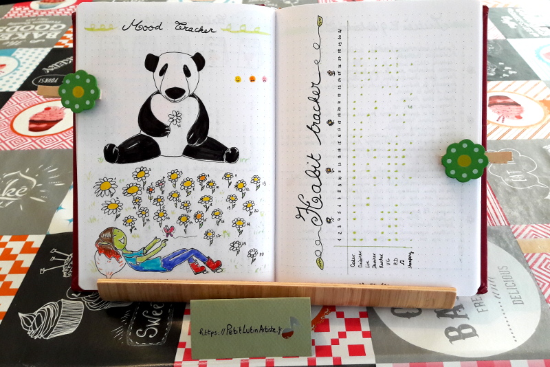 Belette Journal, mon bullet journal de février 2019 - mood tracker et habit tracker