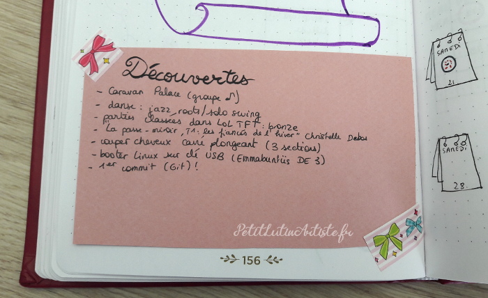 Belette Journal, mon bullet journal de septembre 2019, mes découvertes