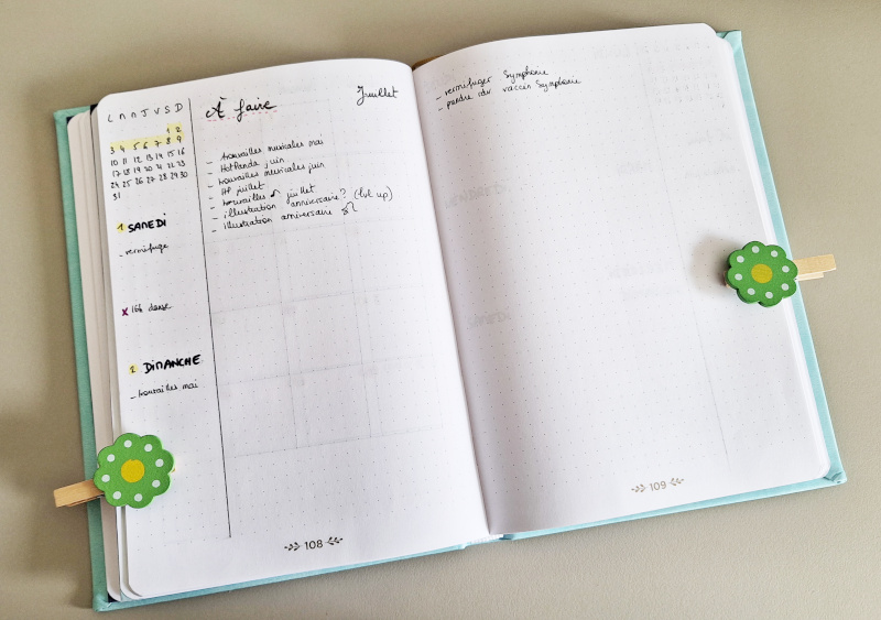 a big to-do list for the month, with the first week-end of the month
