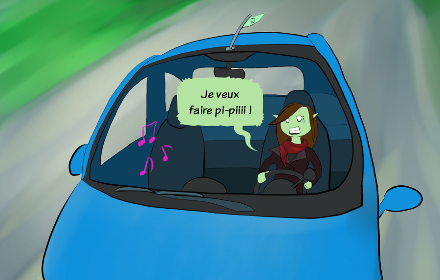 Petit Lutin chante 'Je veux faire pipi' en parodiant 'I want to break free' de Queen