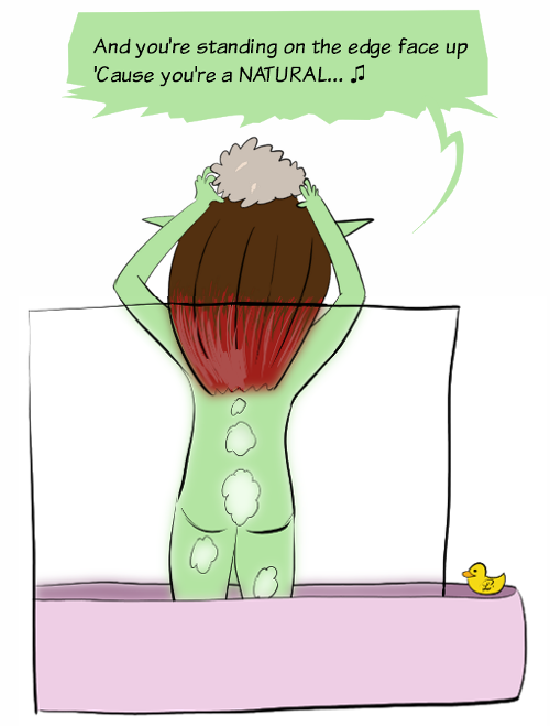 Petit Lutin chante 'Natural' du groupe Imagine Dragons sous la douche