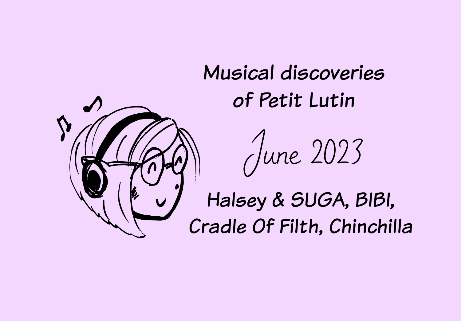 Petit Lutin listening to music