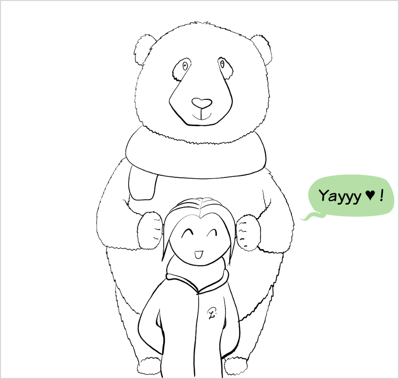 Petit Lutin replies 'yesss' with a heart